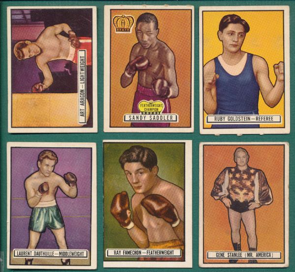 1951 Topps Ringside Boxing Lot of (8)