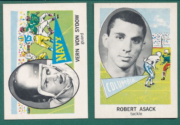 1961 Nu-Card FB Lot of (9) W/Roman Gabriel