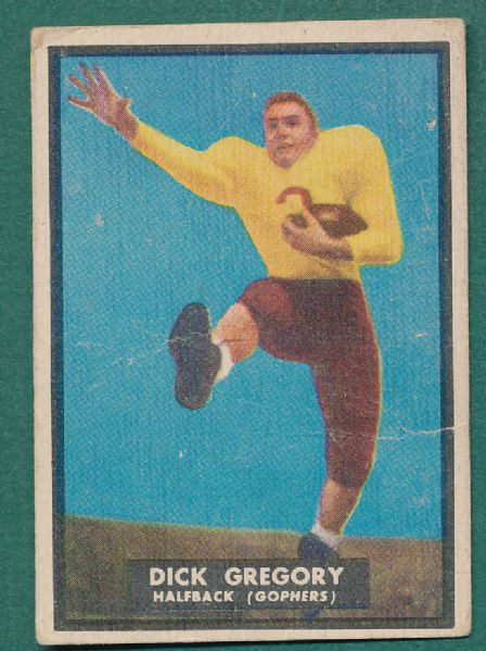 1951 Topps Magic FB Lot of (5) W/Gregory