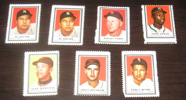 1962 Topps Stamps Lot of (30) W/Mantle