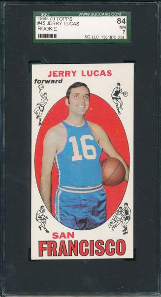 1969-70 Topps BSKT #45 Jerry Lucas SGC 84 *Rookie*