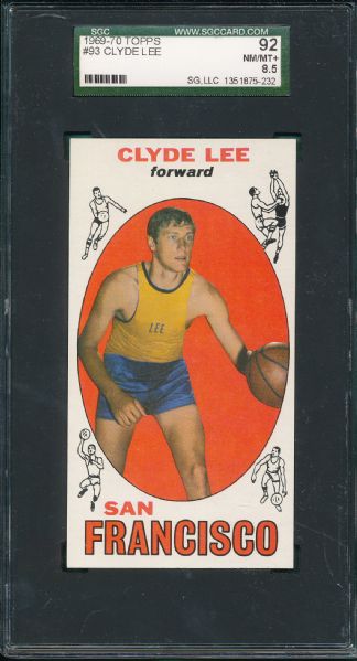 1969-70 Topps BSKT #93 Clyde Lee SGC 92