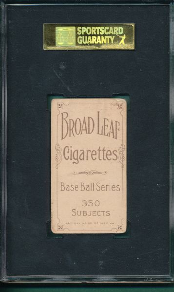 1909-1911 T206 Burke, Broad Leaf Cigarettes SGC 30 *Low Pop, None Higher*