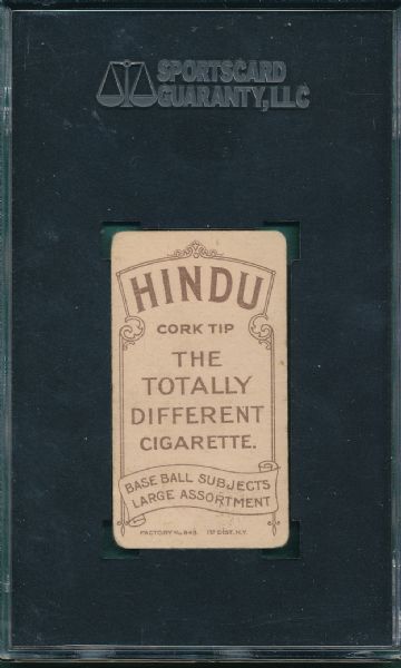 1909-1911 T206 Isbell Hindu Cigarettes SGC 40