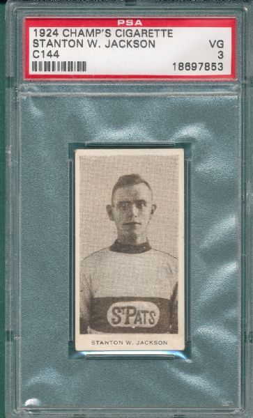 1924 C144 Stanton W. Jackson Champ's Cigarettes PSA 3