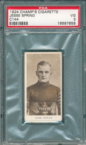 1924 C144 Jesse Spring Champ's Cigarettes PSA 3