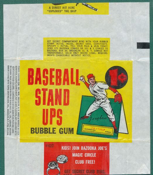 1964 Topps Stand-Up Wrapper