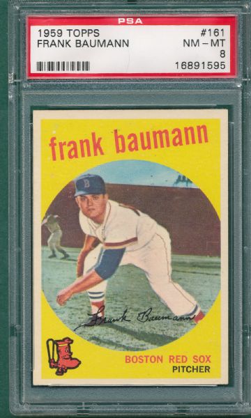 1959 Topps #161 Frank Baumann PSA 8