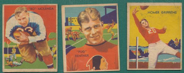 1935 National Chicle FB (6) Card Lot