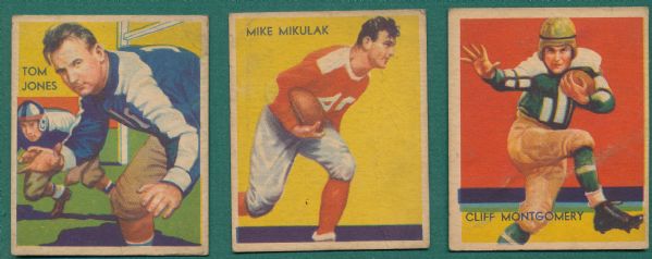 1935 National Chicle FB (6) Card Lot