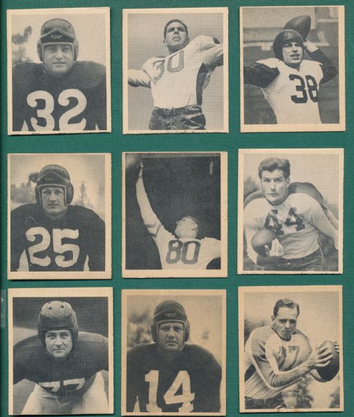 1948 Bowman FB (11) Card Lot