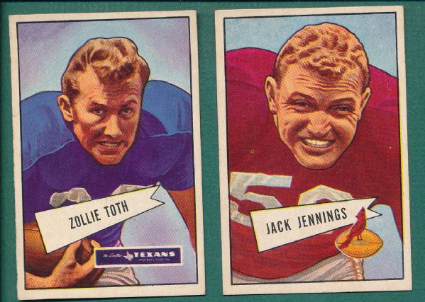 1952-55 Bowman FB (23) Card Lot