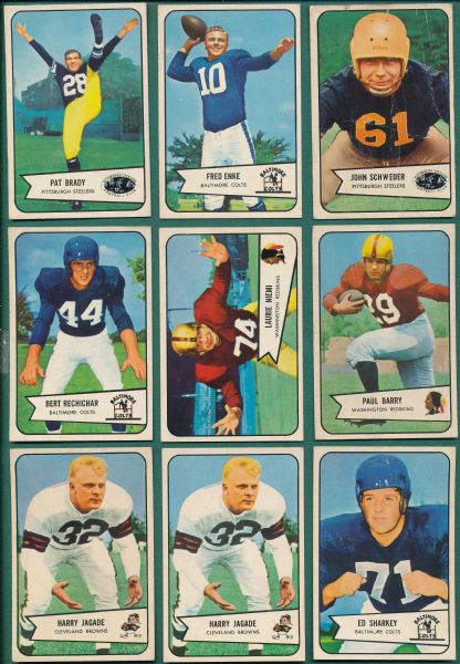 1952-55 Bowman FB (23) Card Lot