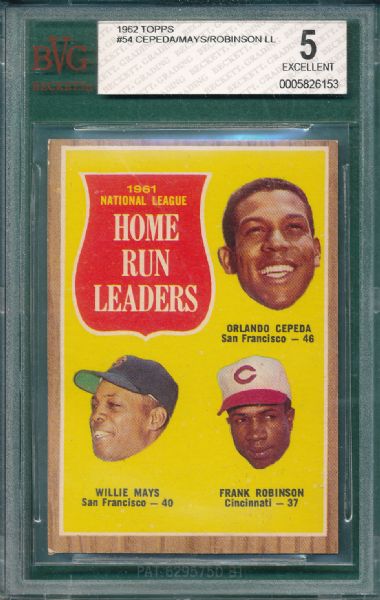 1962 Topps & Post Lot of (6) W/Clemente BVG & SGC 