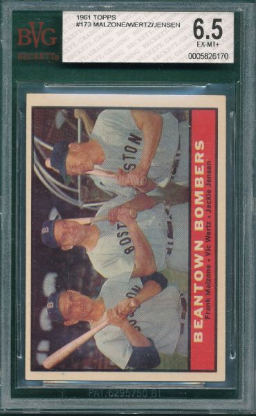 1961 Topps Lot of (3)  W/F. Robinson BVG