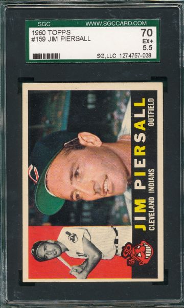 1960 Topps (3) Card Lot SGC W/Snider