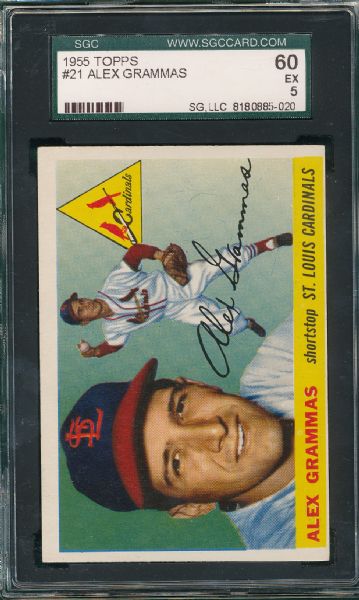 1955 Topps (4) Card Lot W/Newhouser SGC & PSA