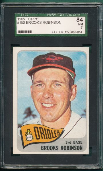 1965 Topps #150 Brooks Robinson SGC 84