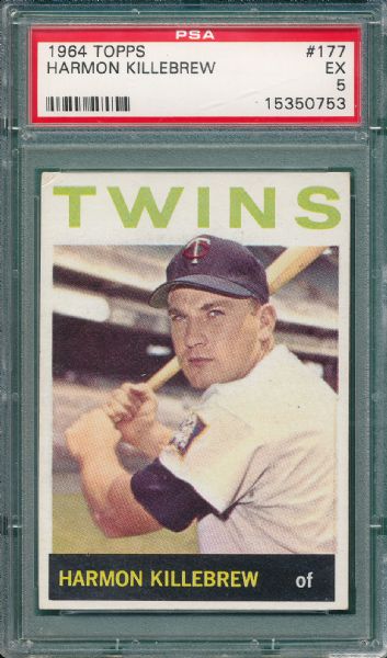 1964-66 Topps (4) Card Harmon Killebrew Lot *All Graded EX*