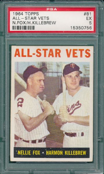 1964-66 Topps (4) Card Harmon Killebrew Lot *All Graded EX*