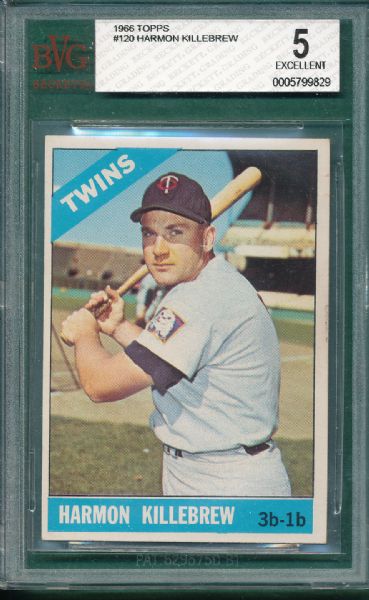 1964-66 Topps (4) Card Harmon Killebrew Lot *All Graded EX*