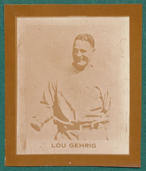 1930 Ray-O-Print Lou Gehrig