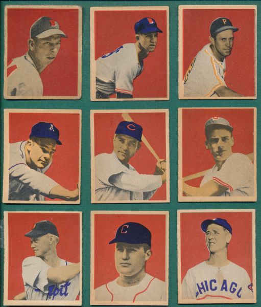 1949 Bowman (20) Card Lot W/Leonard