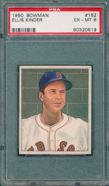 1950 Bowman #152 Ellis Kinder PSA 6