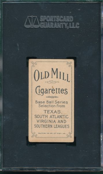 1909-1911 T206 Manion, Old Mill Cigarettes SGC 40 *Southern League*