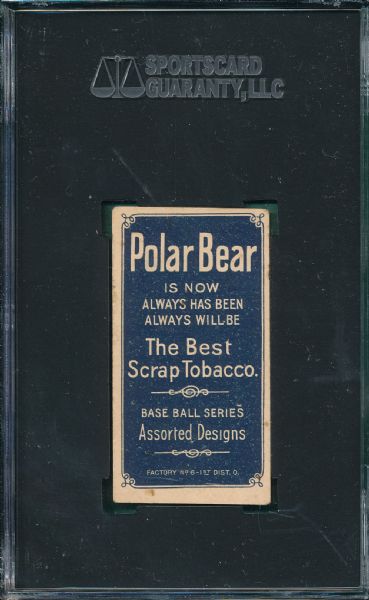 1909-1911 T206 Egan, Polar Bear Tobacco SGC 50