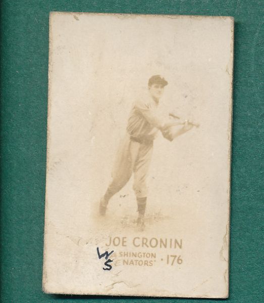 1933 R308 Tatoo Orbit #176 Joe Cronin