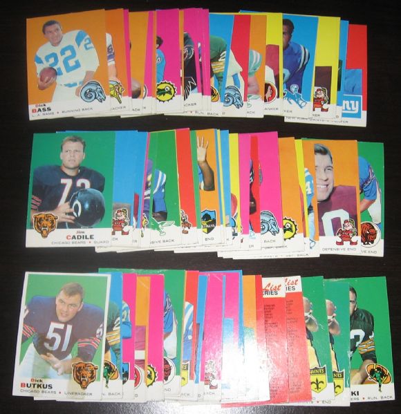 1969 Topps FB (198) Card Lot W/ Namath