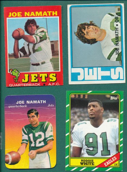 1970-86 Topps FB (133) Card Lot W/ Jerry Rice Rookie