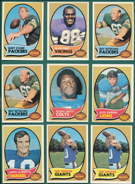 1970 Topps FB Lot of (350) W/ Gale Sayers