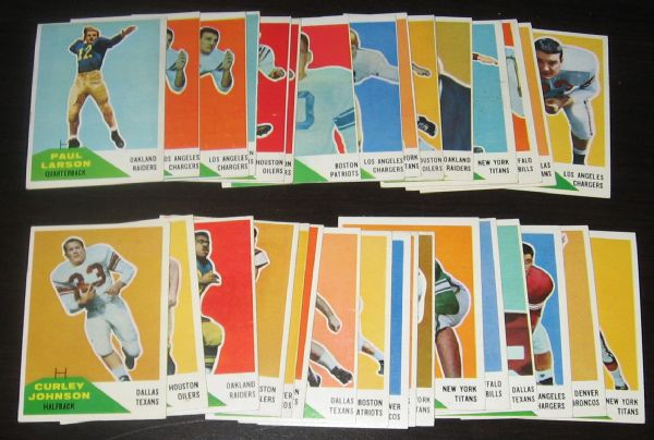 1960-67 Fleer & Philadelphia FB Lot of (105) W/ Jack Kemp *Rookie*