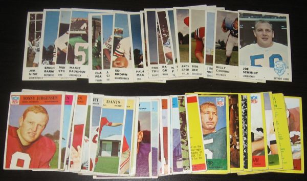 1960-67 Fleer & Philadelphia FB Lot of (105) W/ Jack Kemp *Rookie*