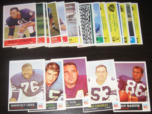 1960-67 Fleer & Philadelphia FB Lot of (105) W/ Jack Kemp *Rookie*