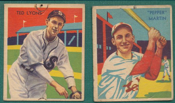 1934-36 Diamond Stars Lot of (12) W/ Rolfe, Lyons & Martin