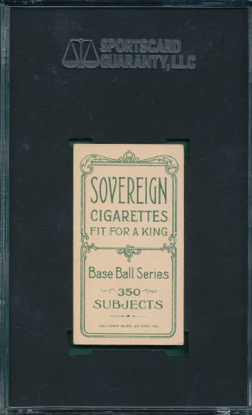 1909-1911 T206 Stahl, No Glove, Sovereign Cigarettes SGC 50