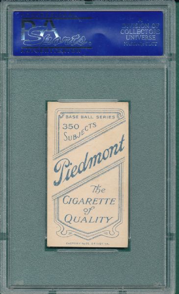 1909-1911 T206 Delehanty Piedmont Cigarettes PSA 5