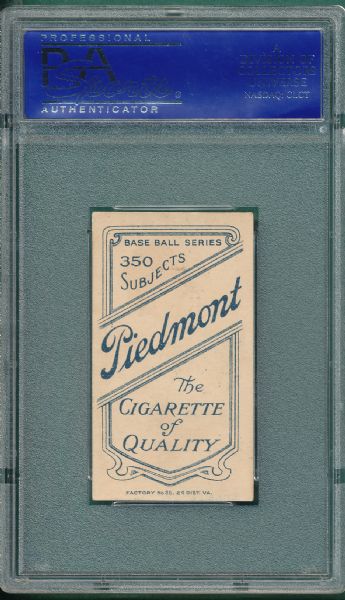 1909-1911 T206 Knight, Portrait, Piedmont Cigarettes PSA 5