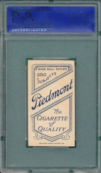 1909-1911 T206 Milligan, Piedmont Cigarettes PSA 5