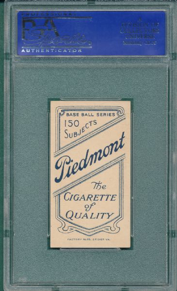 1909-1911 T206 Beaumont, Piedmont Cigarettes PSA 6