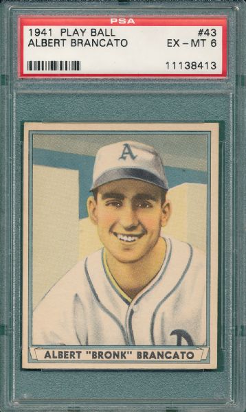 1941 Play Ball #43 Albert Brancato PSA 6