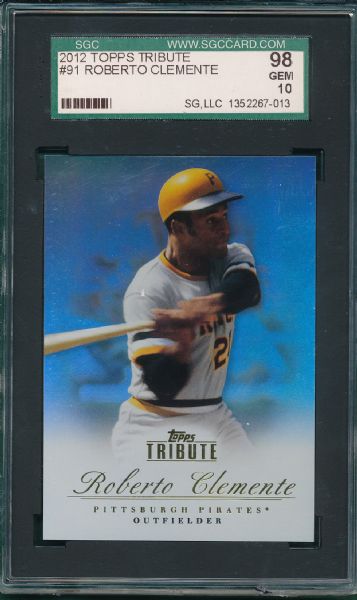 2012 Topps Tribute #91 Roberto Clemente SGC 98 