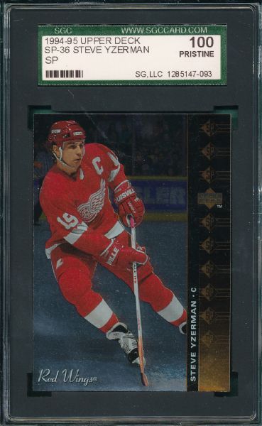 1994-95 Upper Deck SP-36 Steve Yzerman, SP, SGC 100 *1/1*