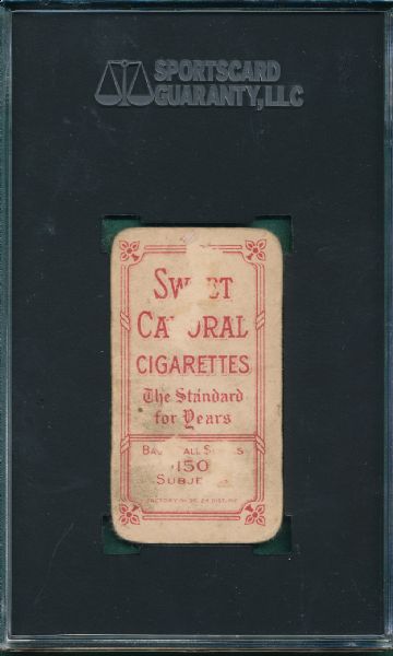 1909-1911 T206 Clarke, Portrait, Sweet Caporal Cigarettes SGC 10 