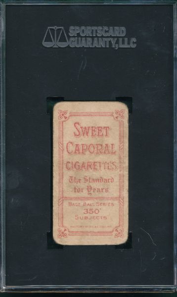 1909-1911 T206 Tinker, Hands on Knees, Sweet Caporal Cigarettes SGC 20 