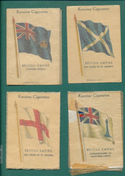 1910s Zira, Nebo and Kensitas Fabrics, Flags Lot of 10