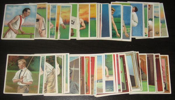 1910 T218 Mecca Cigarettes Lot of (81) W/Boxers